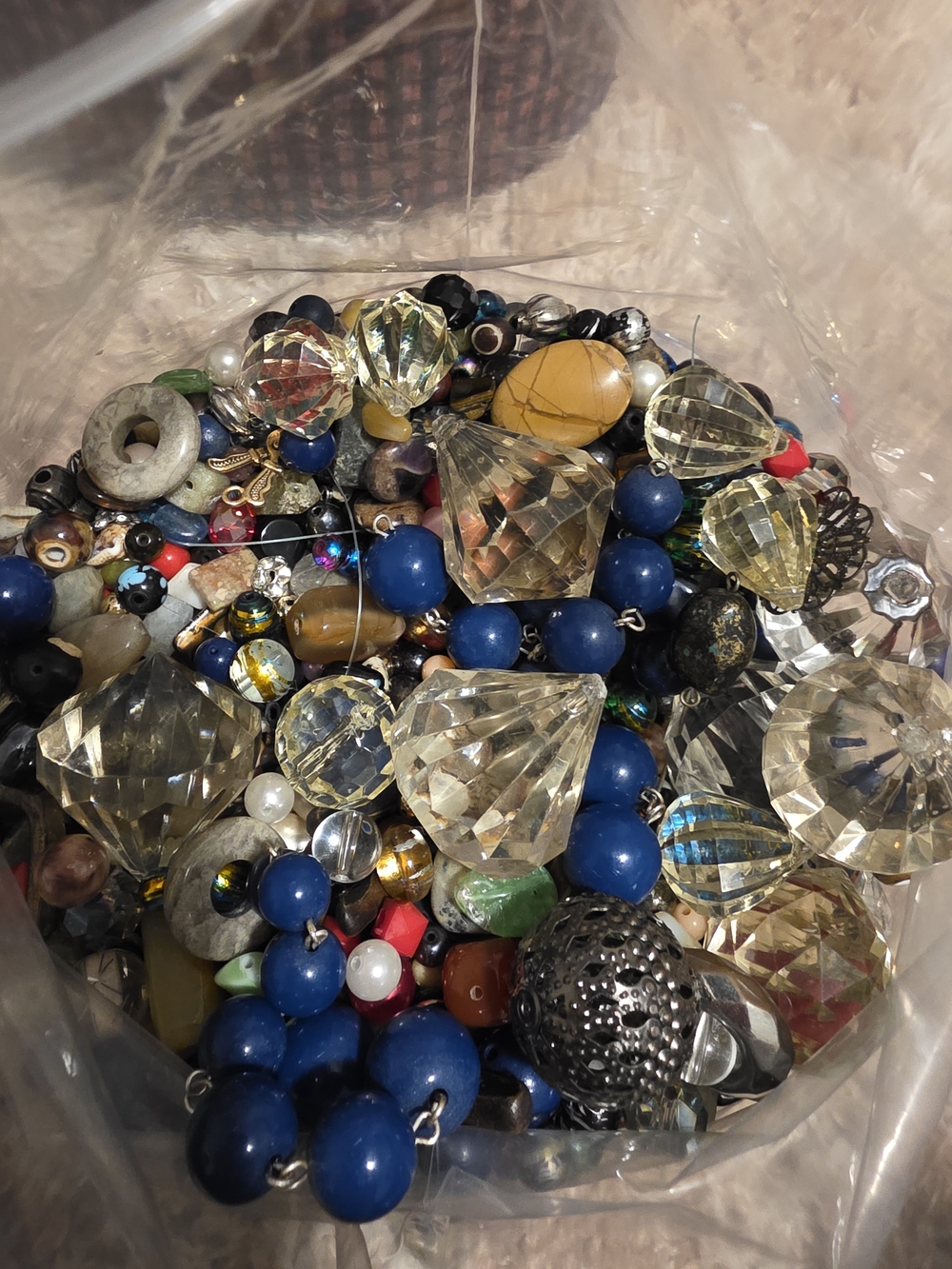 Mixed Multi-Color Bead Assortment Necklace/Bracelet Supplies - Picture 2 of 10